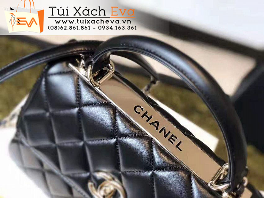 Túi Xách Chanel Coco Handle Bag Siêu Cấp Màu Đen Đẹp.